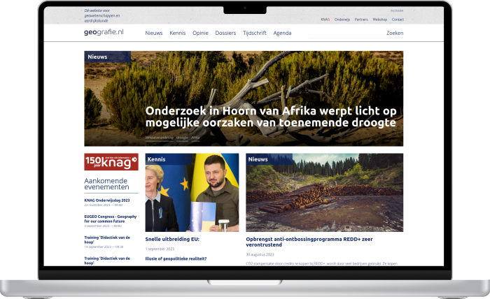 Geografie website preview